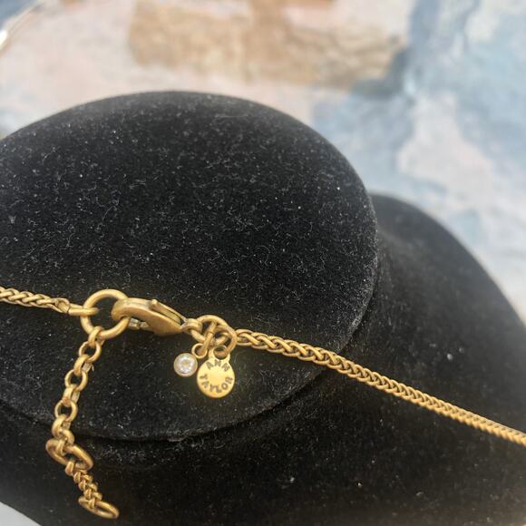 Ann Taylor EUC Vintage Women's Gold Tone Multi Pendant Statement Necklace - Picture 4 of 4